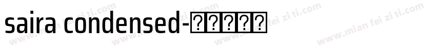 saira condensed字体转换